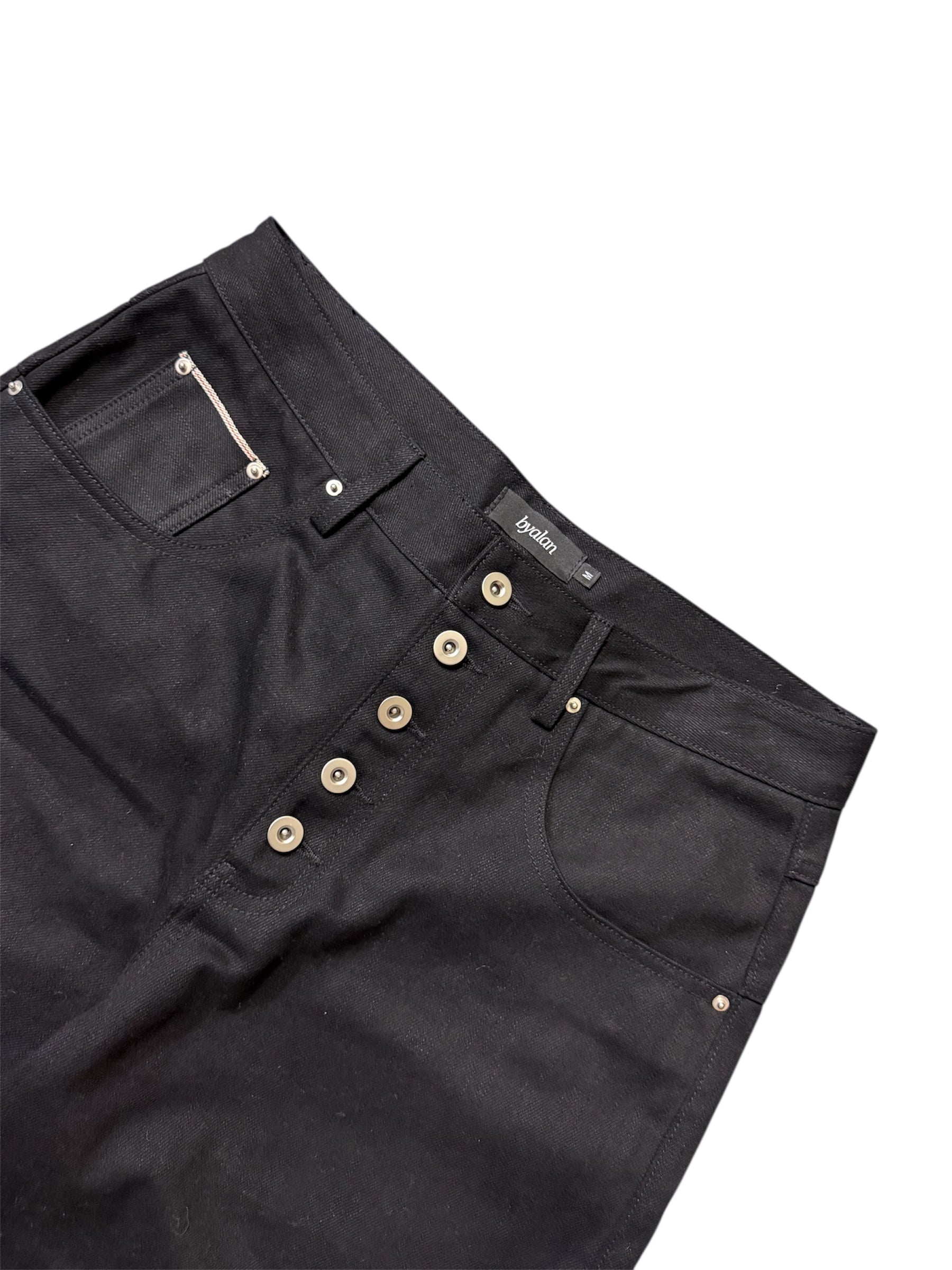 Jet Black Bat Raw Selvedge Denim (Premade) – byalan.us